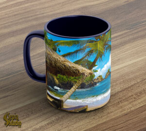 Ceramic Mug 11oz ( Seascape ) Rampanalgas Beach