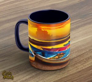 Ceramic Mug 11oz ( Seascape )  Erin Boats