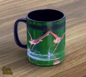 Ceramic Mug 11oz ( Wildlife ) Flamingos
