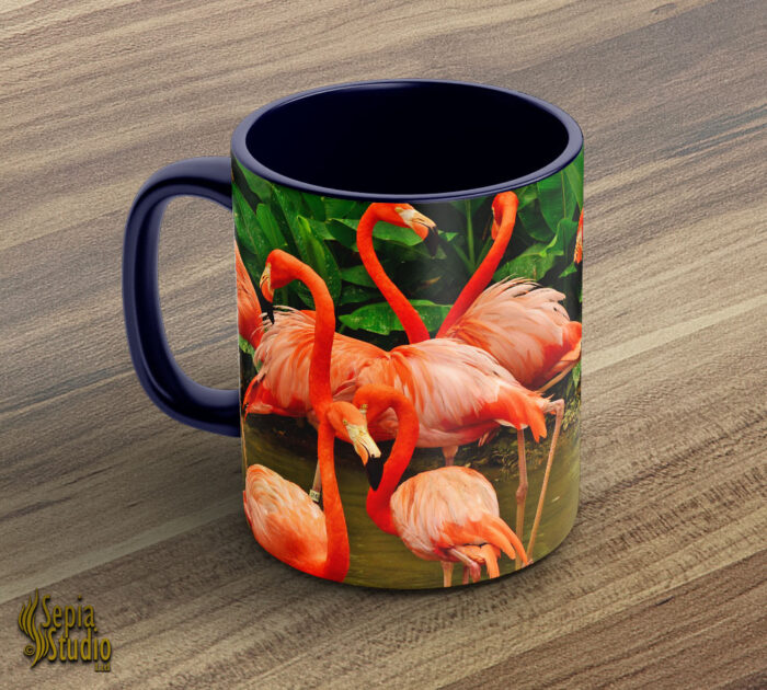 Ceramic Mug 11oz ( Wildlife ) Flamingos 3