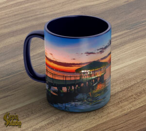 Ceramic Mug 11oz ( Seascape ) San fernando Yatch Club Pier