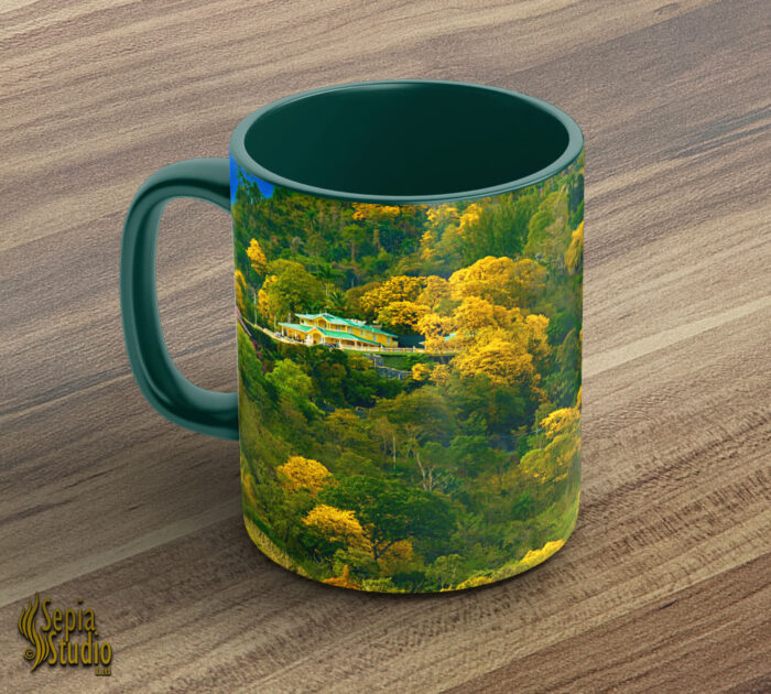 Ceramic Mug 11oz ( Landscape )  Yellow Poui Hillside