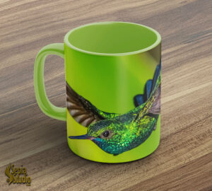 Ceramic Mug 11oz ( Hummingbird ) Blue-chinned Sapphire 2
