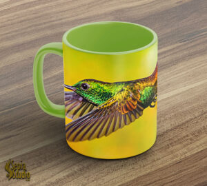Ceramic Mug 11oz ( Hummingbird ) Copper-rumped