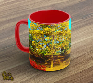 Ceramic Mug 11oz ( Landscape ) Yellow Poui - The Hollows