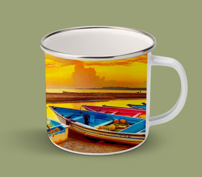 Enamel Mugs 17oz ( Seascape ) Erin Sunset
