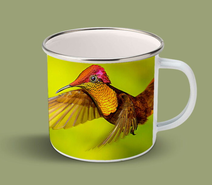 Enamel Mugs 17oz ( Hummingbird ) Ruby Topaz Male 2