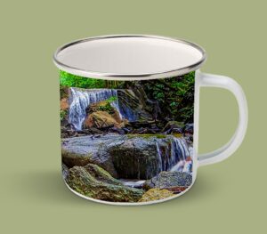Enamel Mugs 17oz ( Waterfall ) Turure