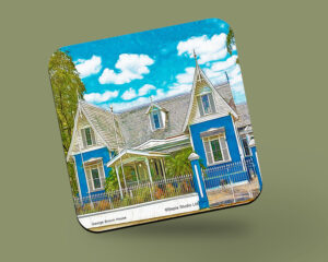 Corkback Coaster (Digital Art) George Browne House