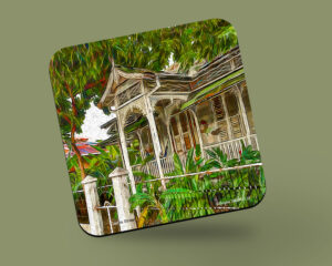 Corkback Coaster (Digital Art) Carlos Street House