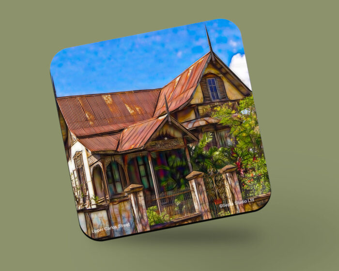 Corkback Coaster (Digital Art) Upper Carlos Street House