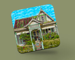 Corkback Coaster (Digital Art) Picton Street House
