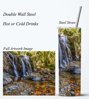 Steel Tumbler 20oz ( Waterfall ) Argyle