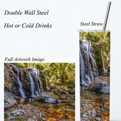 Steel Tumbler 20oz ( Waterfall ) Argyle