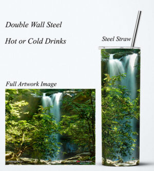 Steel Tumbler 20oz ( Waterfall ) Avocat Waterfall