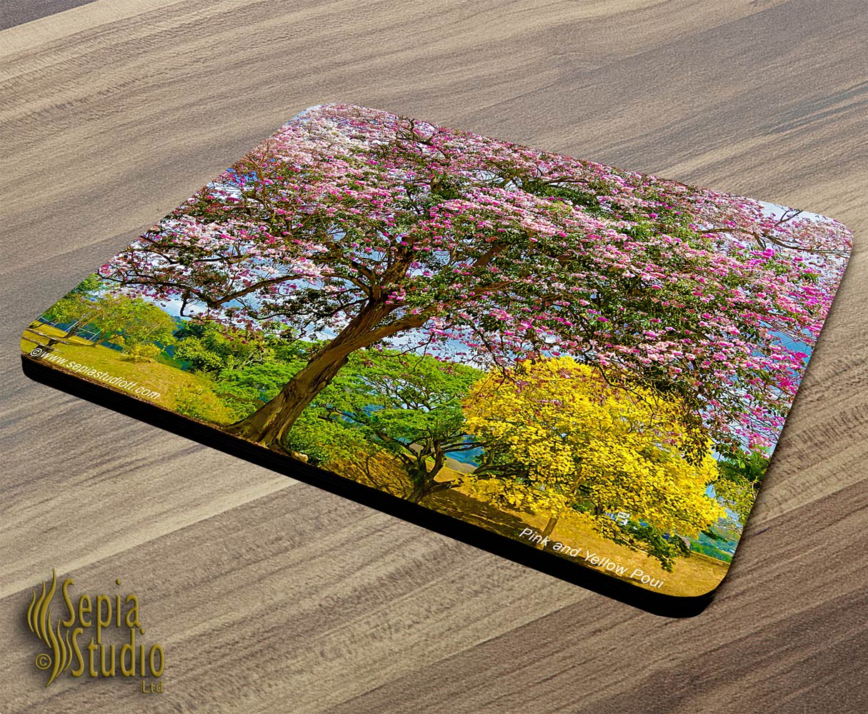 Mousepad ( Poui ) Pink & Yellow Poui