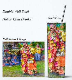 Steel Tumbler 20oz ( Digital Art ) Pierrot Grenade