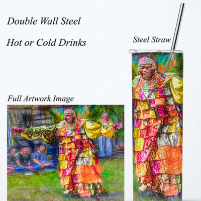 Steel Tumbler 20oz ( Digital Art ) Pierrot Grenade