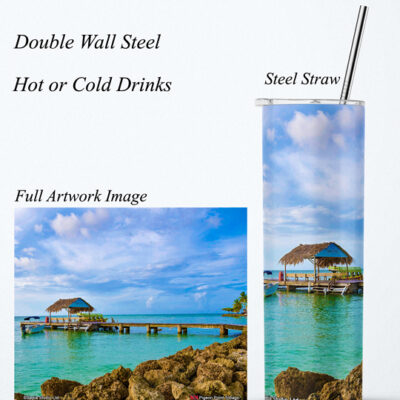 Steel Tumbler 20oz ( Tobago ) Pigeon Point