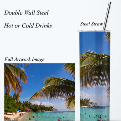 Steel Tumbler 20oz ( Tobago ) Pigeon Point