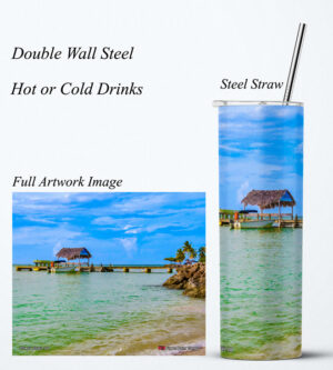 Steel Tumbler 20oz ( Tobago ) Pigeon Point