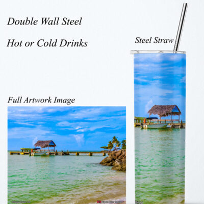 Steel Tumbler 20oz ( Tobago ) Pigeon Point