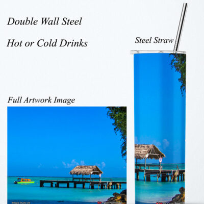 Steel Tumbler 20oz ( Tobago ) Pigeon Point
