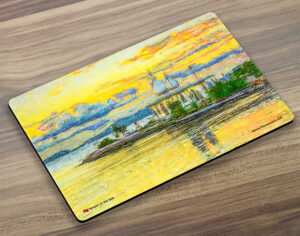 Placemat (Digital Art)  Temple on the Sea