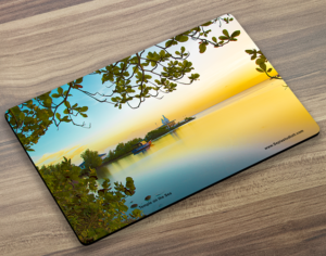 Placemat (Seascape) Temple on the Sea Sunset