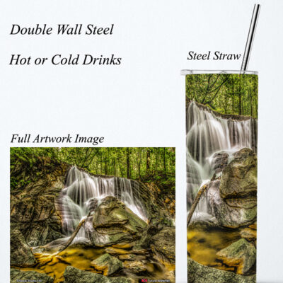 Steel Tumbler 20oz ( Waterfall ) Turure Waterfall