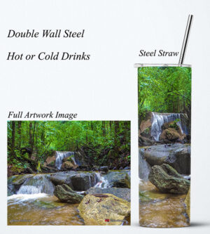 Steel Tumbler 20oz ( Waterfall ) Turure Waterfall