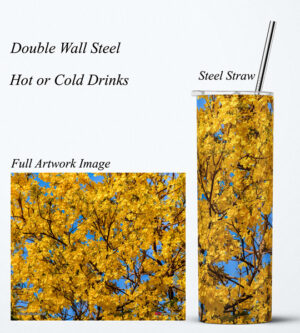Steel Tumbler 20oz ( Poui ) Yellow Poui