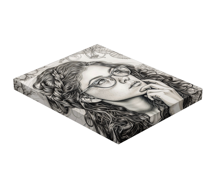 Pencil Drawing Giclée Canvas Print Gallery Wrap