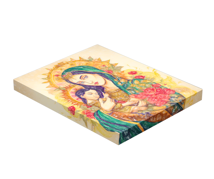 Colored Pencil Drawing Giclée Canvas Print Gallery Wrap