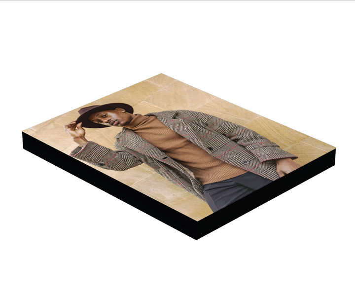 Fashion Model Photo Block Mount