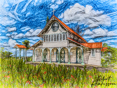 Digital-Art-Tortuga-Church