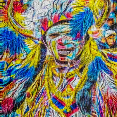 Jigsaw Puzzle Portrait (252pcs) Apache Trinidad Carnival