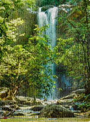 Jigsaw Puzzle Portrait (252pcs) Avocat Waterfall