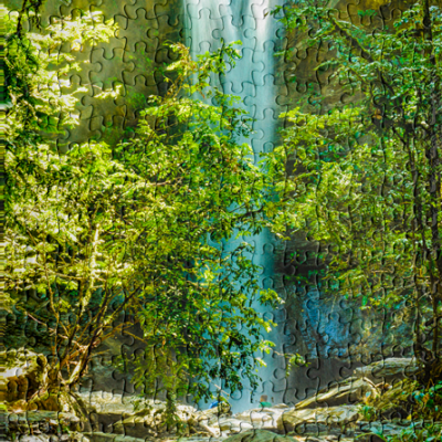 Jigsaw Puzzle Portrait (252pcs) Avocat Waterfall