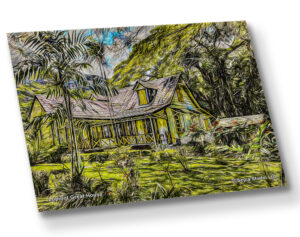 Aluminium Metal Print ( Digital Art ) Lopinot Great House