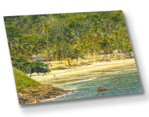 Aluminium Metal Print ( Digital Art ) Maracas Beach