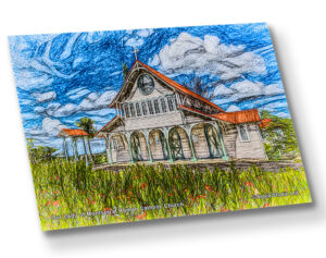 Aluminium Metal Print ( Digital Art ) Our Lady of Montserrat R.C. Church