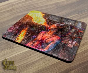 Mousepad ( Carnival Character ) Blue Devil Spitting Fire 1