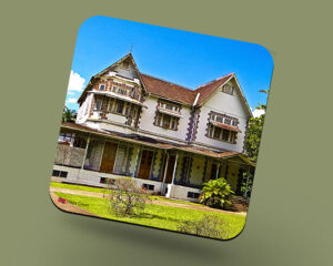 Corkback Coaster (Architechture) Hays Court