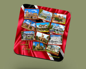 Corkback Coaster (Architechture) Trinidad & Tobago Queen's Park Savannah Houses