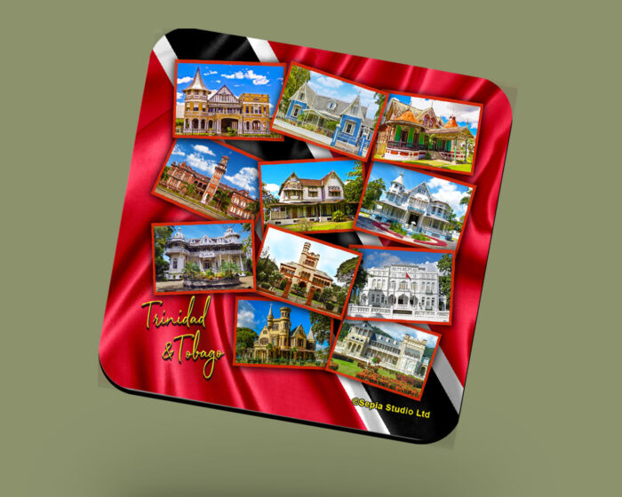 Corkback Coaster (Architechture) Trinidad & Tobago Queen's Park Savannah Houses