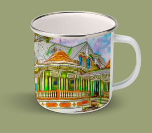 Enamel Mugs 17oz ( Digital Art ) Boissiere House