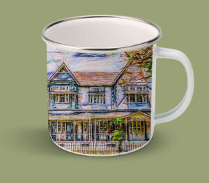 Enamel Mugs 17oz ( Digital Art ) Hayes Court