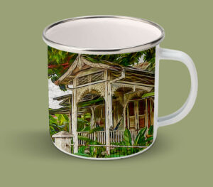 Enamel Mugs 17oz ( Digital Art ) Carlos Street House