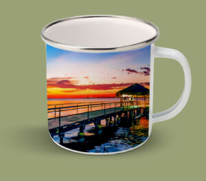 Enamel Mugs 17oz ( Seascape ) San Fernando Yatch Club